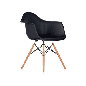 Importclick - Silla Comedor Eames Hogar Butaca Estructura Color Negro