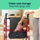 thumbnail image 5 of Rollator Walker Medline Superlight plegable de aluminio rojo, 5 of 6