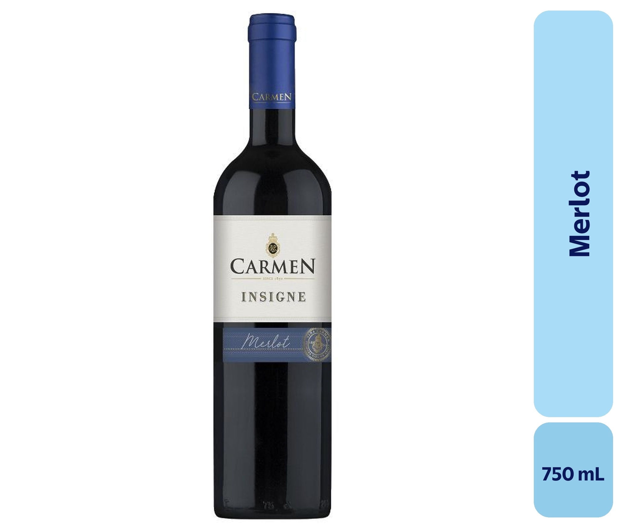 Vino Merlot Botella 750 mL Carmen