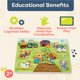 thumbnail image 3 of Puzzle B. toys Peek & Explore Barnyard Wooden Peg Farm 2+, 3 of 7