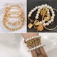thumbnail image 4 of Brazalete 17IF Dainty Boho Gold Chain Set de 25 piezas para mujer, 4 of 7