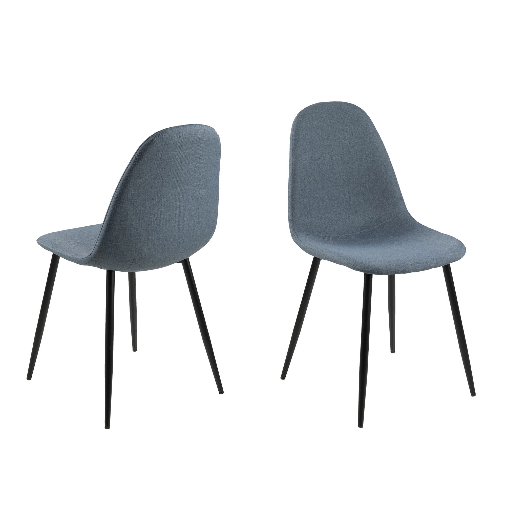 Mirkela - Silla De Comedor Legga Gris Set De 2 Unidades