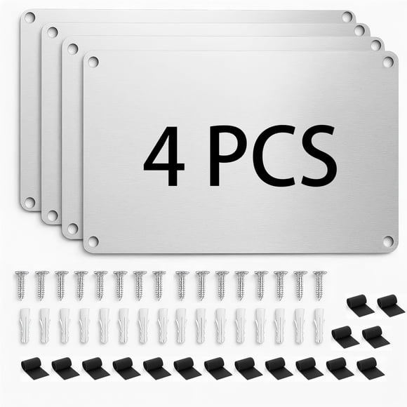 Pizarras Magnéticas HEITOUHUI 43 x 30 cm – Pack de 4 de Acero Aleado