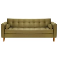 Bodevir - Sofa Retro 3Cg Felpa 04 Verde Musgo