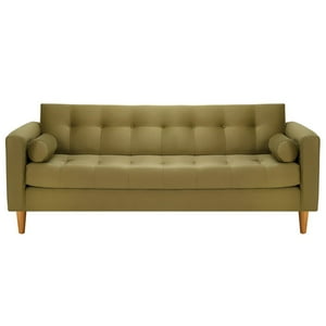Bodevir - Sofa Retro 3Cg Felpa 04 Verde Musgo