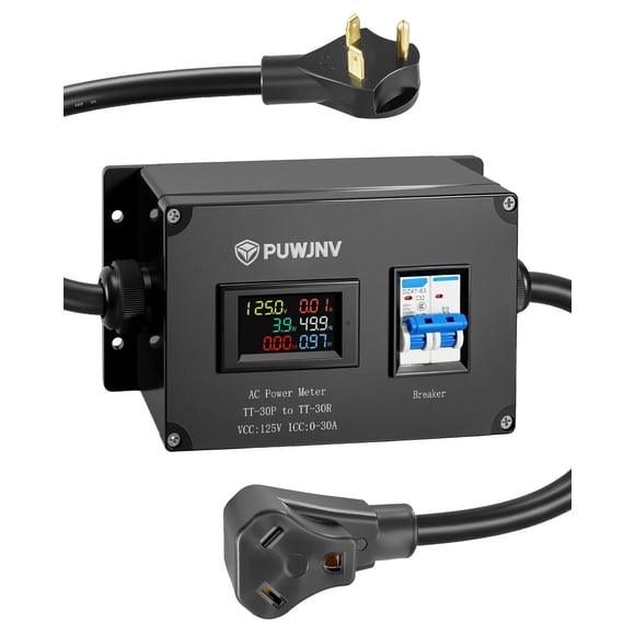 Medidor de Potencia PUWJNV 30A 125V NEMA TT-30P a TT-30R