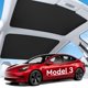 thumbnail image 1 of Toldo solar SUMK para Tesla Model 3 2021‑2026, 2 piezas, negro, 1 of 6