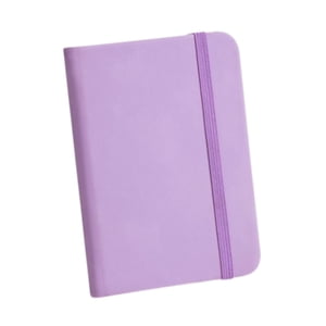 Magideal - Cuaderno De Bolsillo A7, Cuaderno De Notas, Pequeño Cuaderno Diario, Bloc De Notas Forrado Para La Escuela Y La Oficina , Púrpura Púrpura