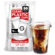 thumbnail image 1 of Vasos de plástico Stock Your Home de 16 onzas con tapa para bebidas, paquete de 50, 1 of 7