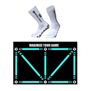 Ioensy - Estera De Entrenamiento De Pasos De Fútbol, Alfombra Antideslizante, Estera De Entrenamiento De Fútbol Plegable