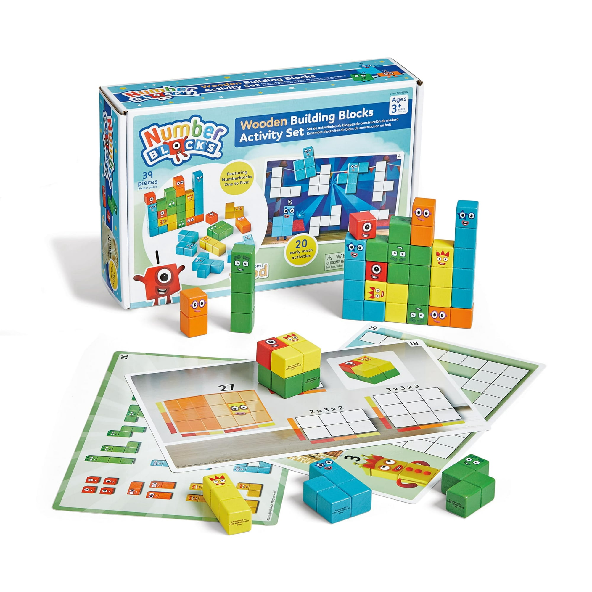 Set De Actividades Con Bloques De Construcción De Madera Hand2mind Numberblocks
