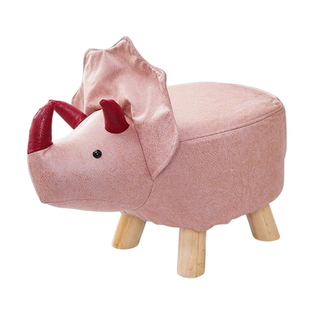 Reposapiés Reposapiés Otomano De Madera Con Diseño De Animales Para Habitación De Invitados, Entrada, Porche, Dragones Rosas