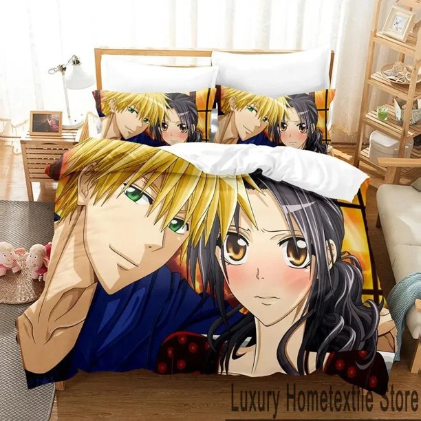 Maid Sama Misaki Bedding Set Duvet Cover Bed Set Quilt Cover Pillowcase Comforter Size Boys Adult Bedding Set Bed Sheets