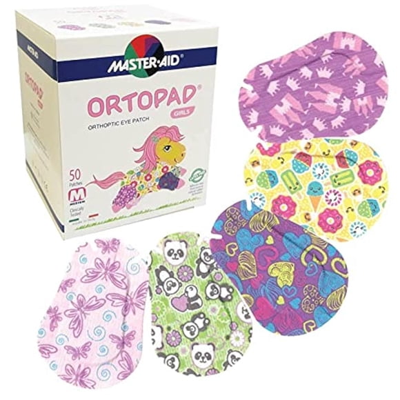 Eye Patches Ortopad® Bamboo Girls de 2 a 4 años, 50 unidades de helado