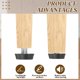thumbnail image 4 of Niveladores de muebles ajustables con rosca Uxcell, niveladores de patas de muebles tornillo M8 x 25mm, 4 of 7