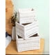 thumbnail image 3 of JUEGO DE 3 CESTAS 26CMX20CMX11.5CM COLOR BLANCO, 3 of 4