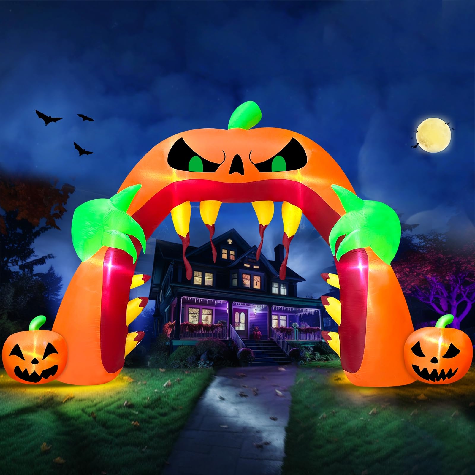 Arco Inflable Turnmeon Para Halloween De 16 Pies X 3 M Con Luces Led