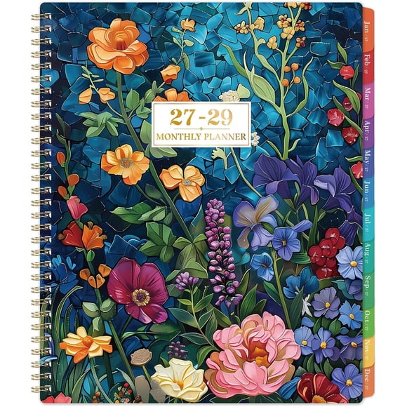 Agenda Mensual Journaltastic 2027-2029, 36 Meses, 9 x 11