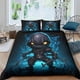 thumbnail image 1 of Juego De Funda Nórdica Demon Ninja Easy Care Fundas Nórdicas Easy Care Juego De 3 Piezas Juegos De Ropa De Cama De Microfibra Cama Doble, 1 of 3