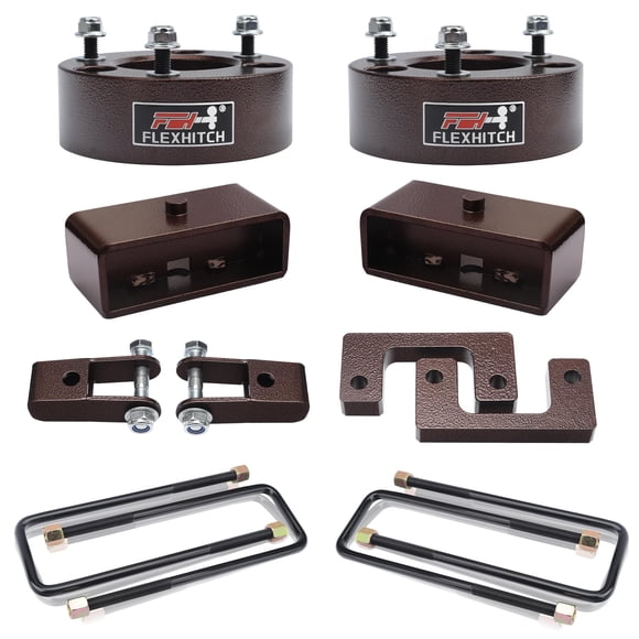 Kit de Elevación FlexHitch 3.5" Delantero 3" Trasero para Silverado Sierra