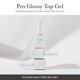 thumbnail image 2 of Gel para el cuidado de las uñas Ohora Pro Glossy Top Gel para gel semicurado, 2 of 8