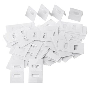 Magideal - 60X Pestañas De Reparación De Persianas Verticales Pestañas De Fijación De Persianas Fáciles De Usar Listones De Repuesto Para Sala De Estudio Apartam