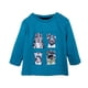 thumbnail image 1 of Polera Bebé Niño Manga Larga Estampado Animales Azul, 1 of 3