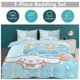 thumbnail image 2 of 3PCS Cinnamoroll Bedding Set Comforter Duvet Cover Set Quilt Cover for Kids Teens Bedroom Decoration, 2 of 5