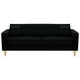 thumbnail image 1 of Sofa New Retro 3CG Felpa 05 Negro, 1 of 6