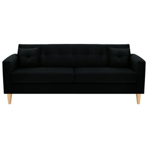 Bodevir - Sofa New Retro 3Cg Felpa 05 Negro