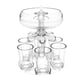 thumbnail image 3 of Dispensador De Vino De 6 Vasos De Chupito Transparente Estante De Vino Para Regalos De Fiesta Bar Hogar Con Luces, 3 of 5