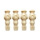 thumbnail image 1 of Jugador De Fútbol De Mesa De 4 Piezas, Jugador De Fútbol Para Hombre, Jugadores De Futbolín, Color Beige Y Blanco, 1 of 5