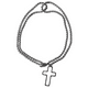 thumbnail image 1 of Pulsera Hombre Acero Inoxidable Estilo Cruzado Moderno, 1 of 2