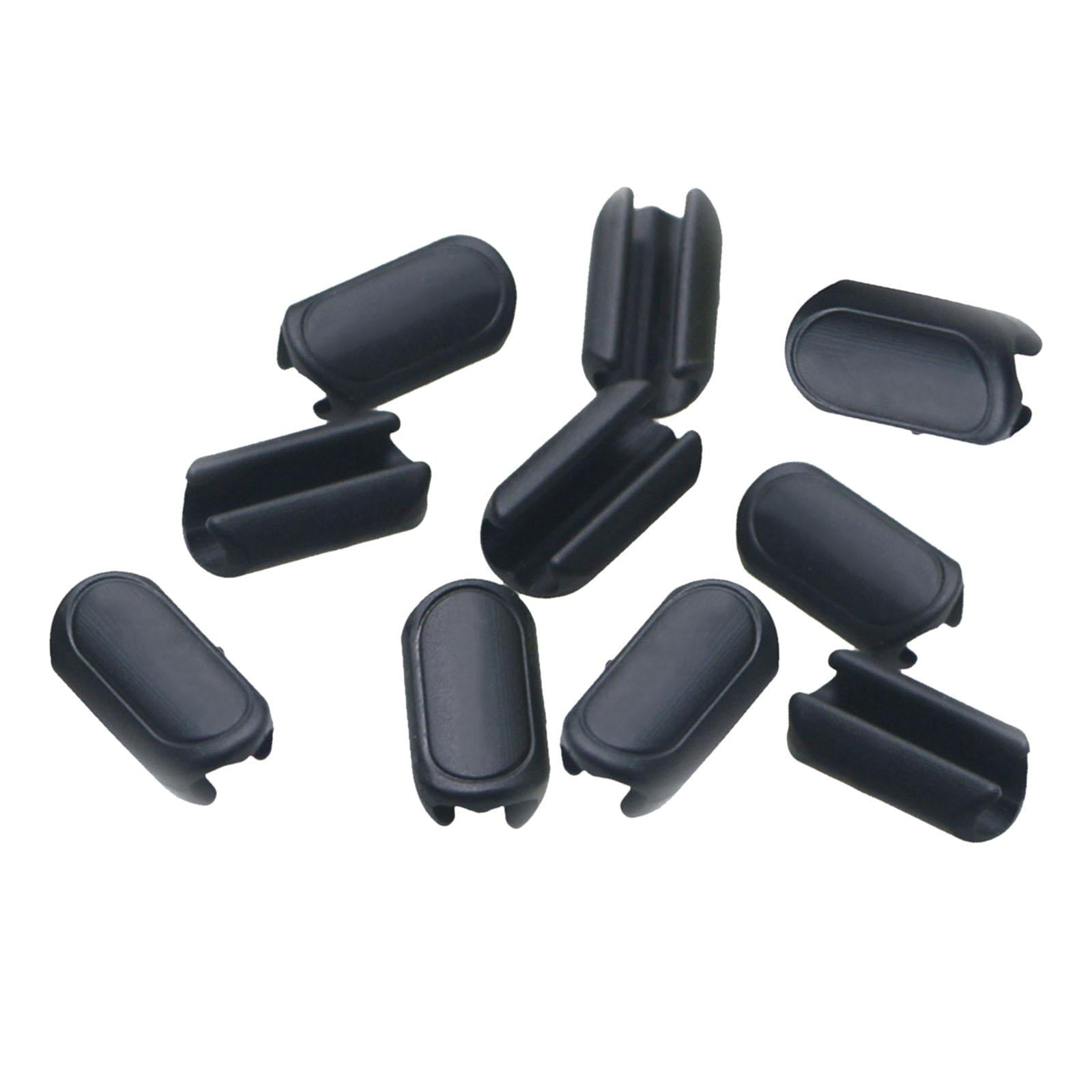 Magideal - 10x Clips De Plástico Plegables Para Cables De Bicicletas, Clips Ordenados Para Carcasa De Bicicletas, Hebilla , Gancho De Guía De Soporte De