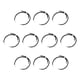 thumbnail image 1 of 10 Piezas De Pulsera De Cordón Trenzado De Nailon, Hallazgos, Pulsera De Cuerda De Moda, Negro, Plata, 1 of 5