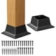 thumbnail image 1 of Soporte de cubierta Post Base SPACEEUP 4x4 de acero pesado, 2 unidades, 1 of 9
