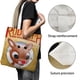 thumbnail image 3 of Rudolph the Red-Nosed Bolso de tela con estampado de lienzo para mujer, bolsa de compras reutilizable y estética, con cremallera interior, regalo para mujer, 35 × 40 cm., 3 of 6