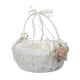 thumbnail image 1 of Cesta De Flores De Boda Cesta De Ni?a De Flores Elegante Blanca Para Ocasiones Especiales Rosa, 1 of 5