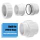 thumbnail image 3 of Acoplador de unión PVC AODESTINY 2" con anillo EPDM - paquete de 2, 3 of 7