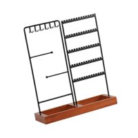 Magideal - Soporte Organizador De Joyas, Soporte Para Presentación De Joyería, Collares, Estante De Torre De Joyería, Soporte De Joyería Para Pulseras, Espectácu Negro