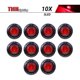 thumbnail image 2 of TMH 10 piezas: luces LED rojas de posición lateral redondas de 3/4 pulgadas, 2 of 3