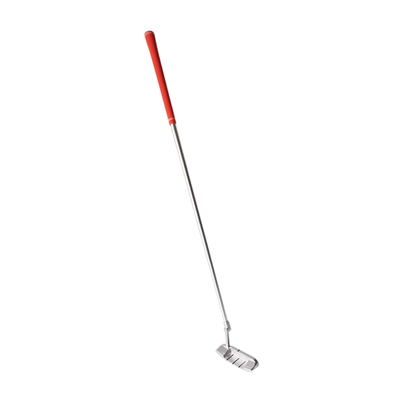 Magideal - Entrenamiento De Putter De Golf Extraíble Para Golfistas Diestros, Deporte De Golf, Ayuda Para Práctica De Putting, Palo De Golf Desmontable De 3 Secc Naranja