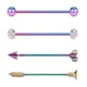 thumbnail image 1 of Pendientes De Barra De Acero Inoxidable Industriales De 4 Piezas De Colores, 1 of 5