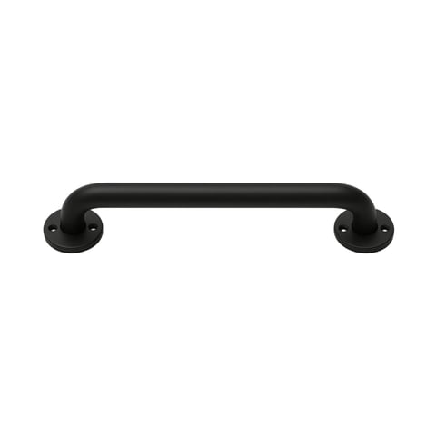 Glomed - Barra Seguridad Baño Acero Inoxidable 30 Cm - Negro