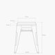 thumbnail image 5 of Pack 4 Pisos Tolix Asiento Madera Menta, 5 of 5