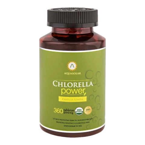Aquasolar - Chlorella Power 360 Tabletas Organicas