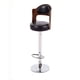 thumbnail image 1 of Silla Para Bar Con Base De Metal Color Café Con Negro, 1 of 4