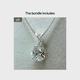 thumbnail image 1 of Elegant 925 Silver Teardrop Zircon Pendant Necklace for Weddings, Proposals, and Parties, 1 of 5