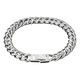 thumbnail image 2 of Pulsera cuban 8mm acero inoxidable 316l largo 18 CM Plateada, 2 of 3