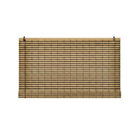 Cortina Roller Bambu Persiana Enrollable 150 X 180 Cafe Rayas Guiza